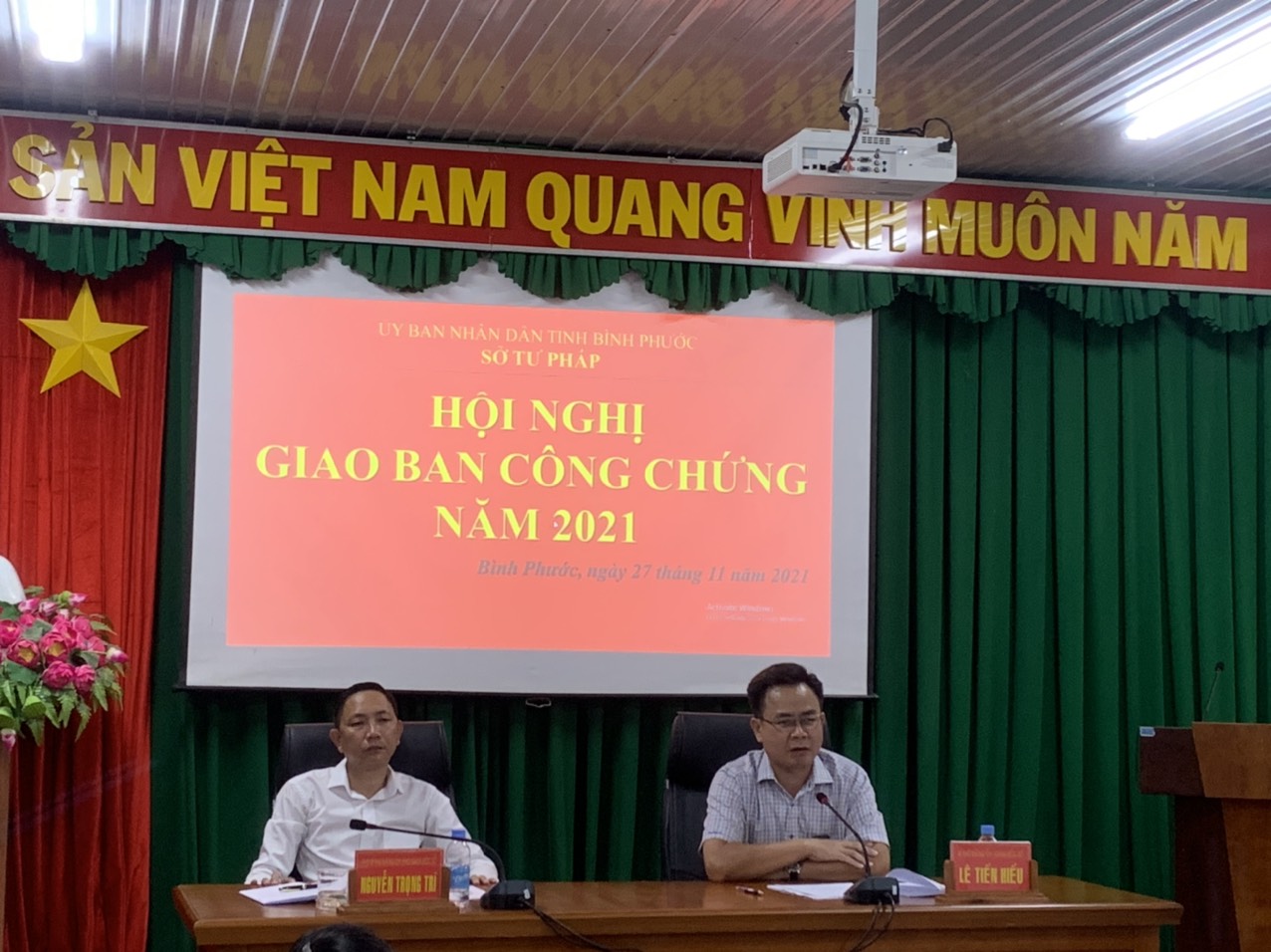 Sở Tư pháp tỉnh Bình Phước tổ chức hội nghị giao ban công chứng năm 2021